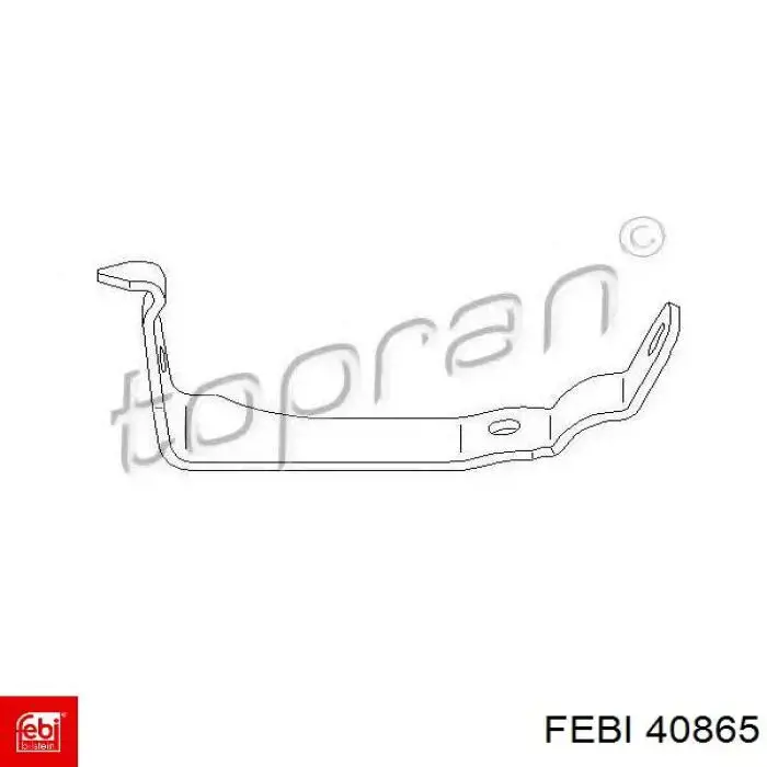 Compre 40865 Febi Braçadeira de fixação da bucha de estabilizador dianteiro