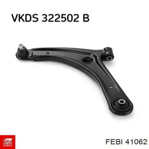 Compre 41062 Febi Braço oscilante inferior esquerdo de suspensão dianteira