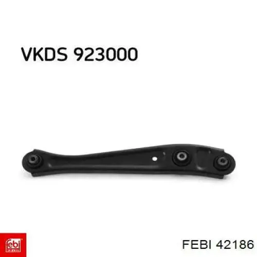 Compre 42186 Febi Braço oscilante inferior esquerdo de suspensão traseira/direita