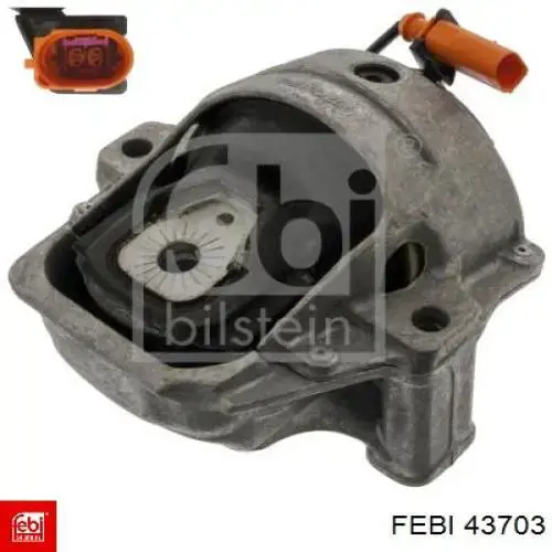 Compre 43703 Febi Coxim (suporte) esquerdo de motor