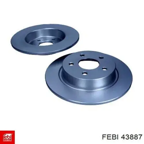 Compre 43887 Febi Disco do freio traseiro