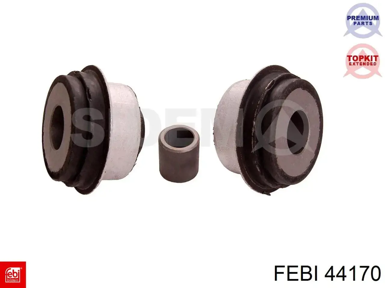Compre 44170 Febi Bloco silencioso dianteiro do braço oscilante inferior