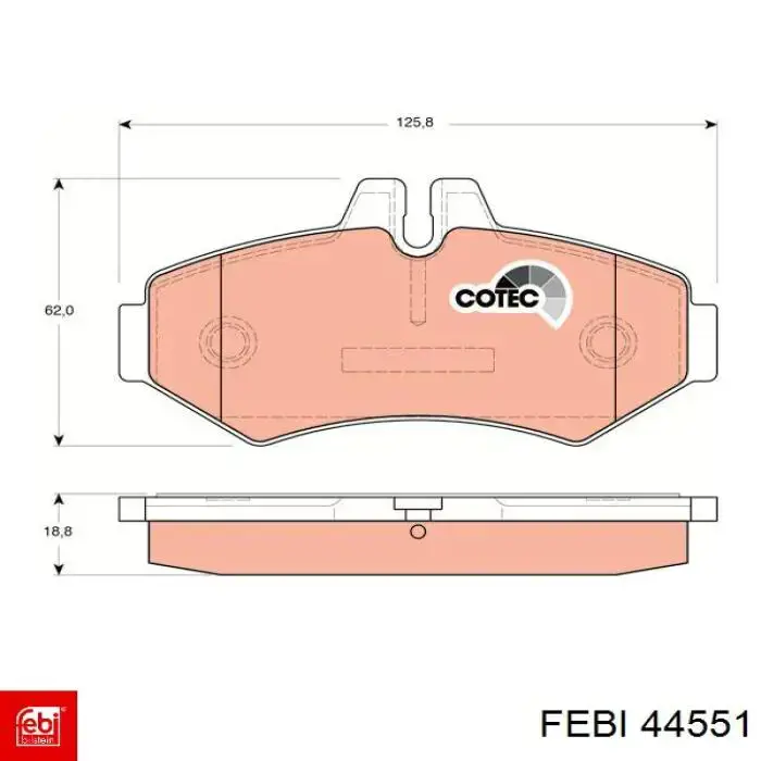Coxim (suporte) traseiro de motor Febi 44551 preço, a partir de 21,71 USD