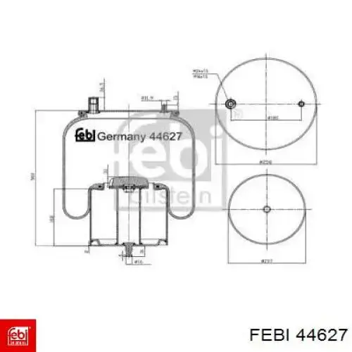 Compre AU344919K Auger Coxim pneumático (suspensão de lâminas pneumática) do eixo dianteiro