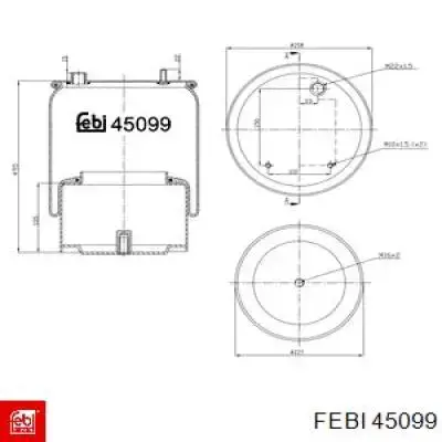 Compre 1794420 DAF Coxim pneumático (suspensão de lâminas pneumática) do eixo traseiro