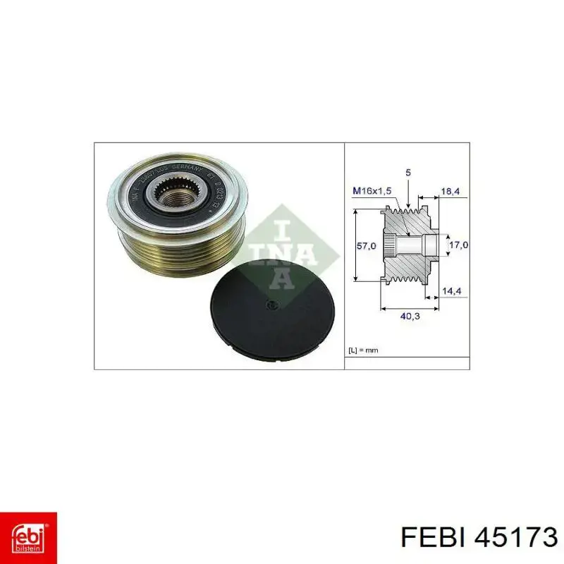 Cilindro mestre de embraiagem Febi 45173 preço, a partir de 69,43 USD