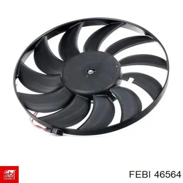 Ventilador elétrico de esfriamento montado (motor + roda de aletas) Febi 46564 preço, a partir de 110,97 USD