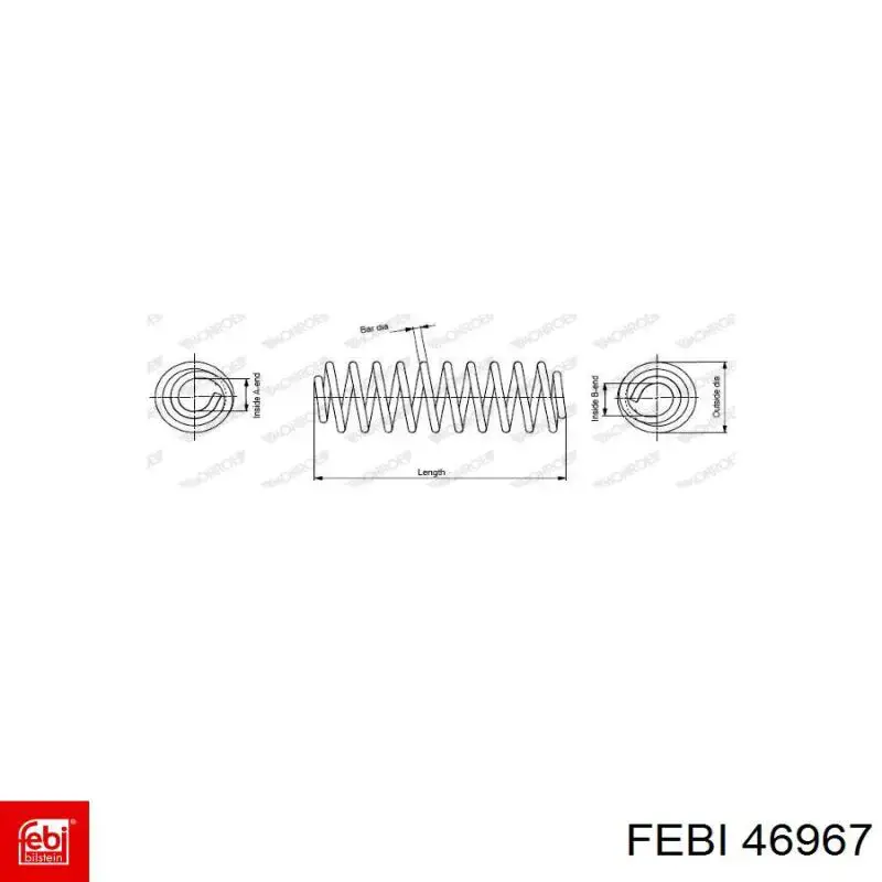 Compre 46967 Febi Mola dianteira