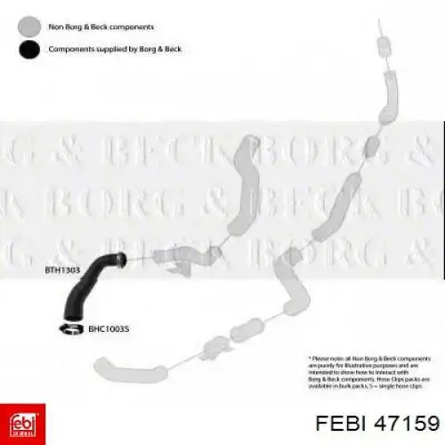 Mangueira (cano derivado) de intercooler Febi 47159 preço, a partir de 20,27 USD