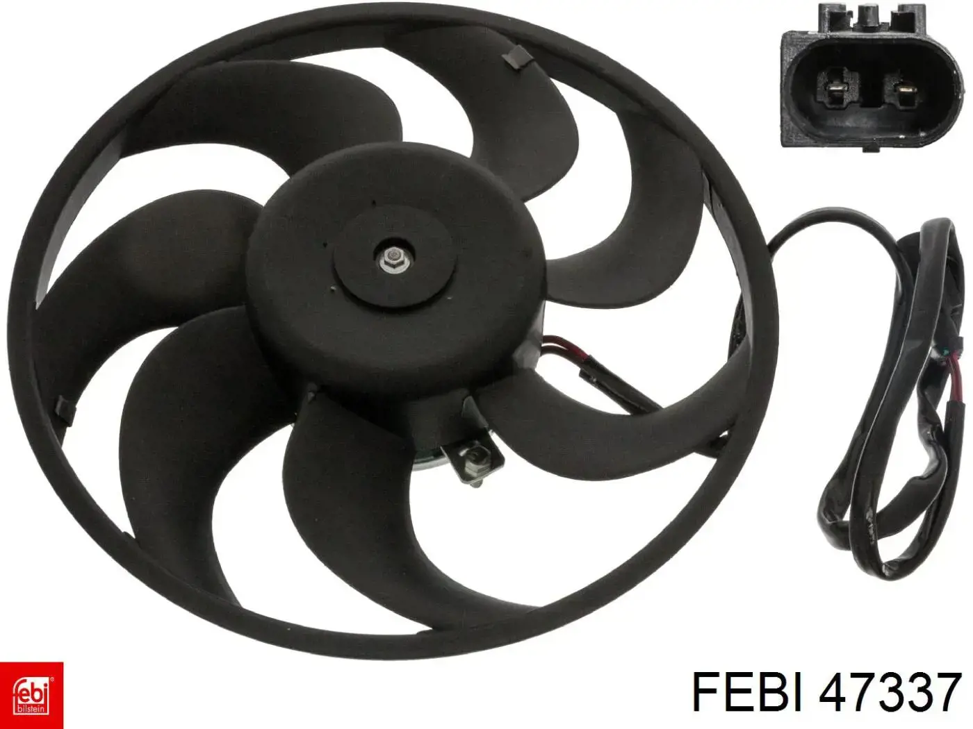 Ventilador elétrico de aparelho de ar condicionado montado (motor + roda de aletas) Febi 47337 preço, a partir de 107,42 USD