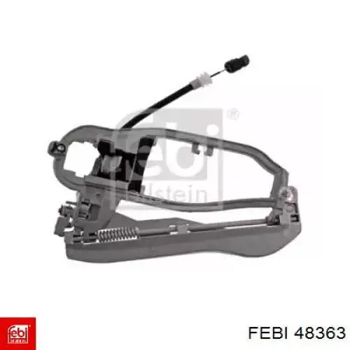 Suporte de maçaneta externa da porta traseira esquerda 51218243635 BMW