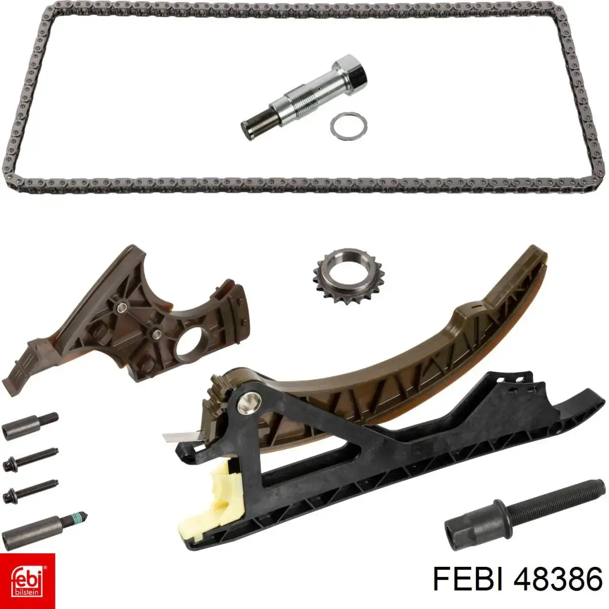 48386 Febi Cadeia do mecanismo de distribuição de gás, kit