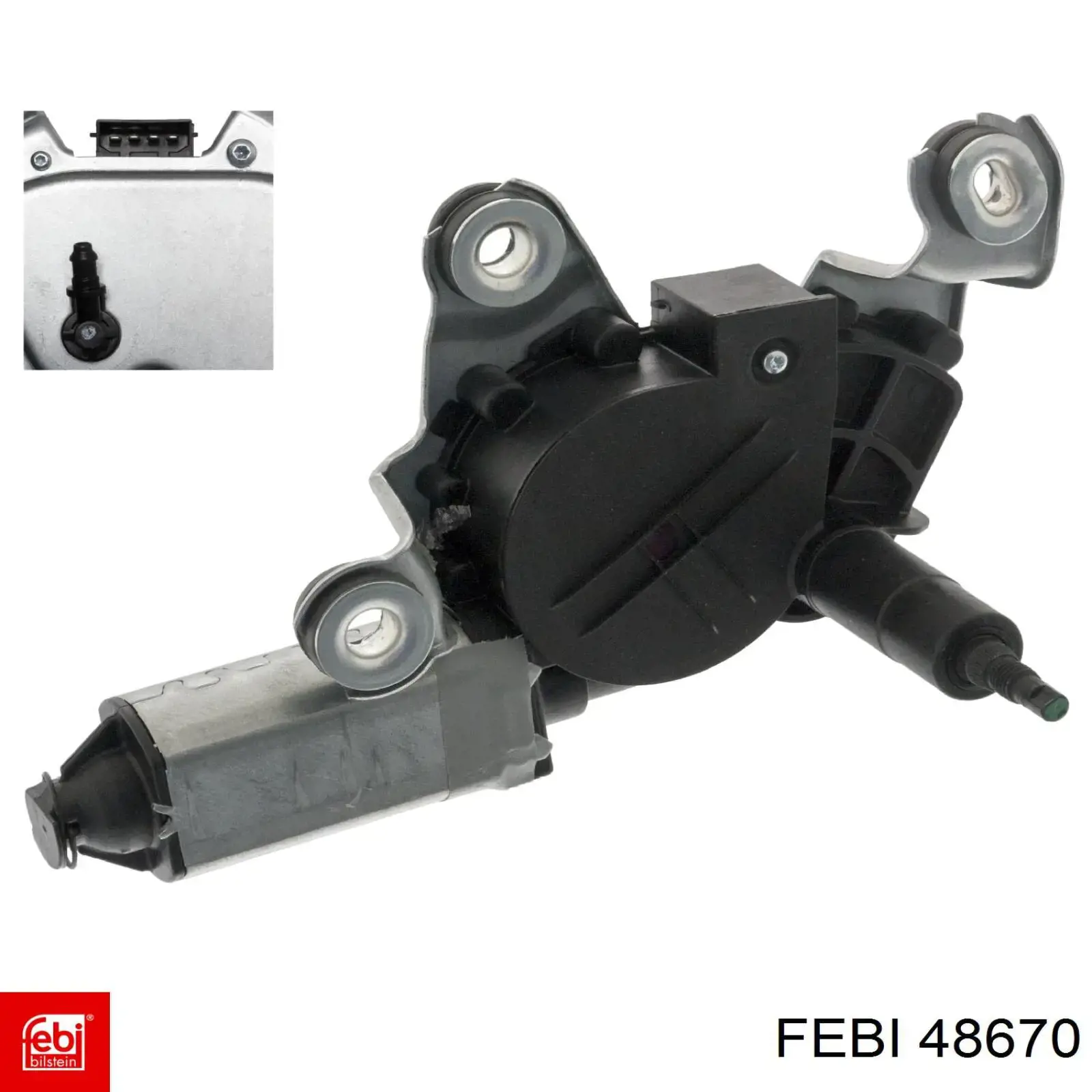 Motor de limpador pára-brisas de vidro traseiro Febi 48670 preço, a partir de 87,94 USD