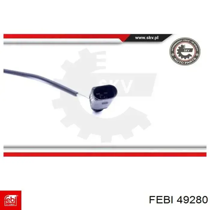 Compre 49280 Febi Sensor de temperatura dos gases de escape (GE), antes de turbina