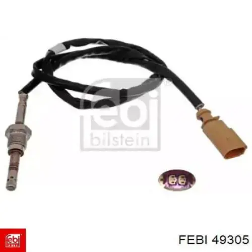 49305 Febi Sensor de temperatura dos gases de escape (GE), depois de filtro de partículas diesel