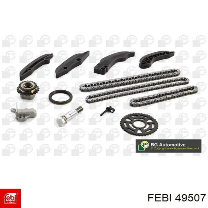 Compre 49507 Febi Cadeia superior do mecanismo de distribuição de gás, kit