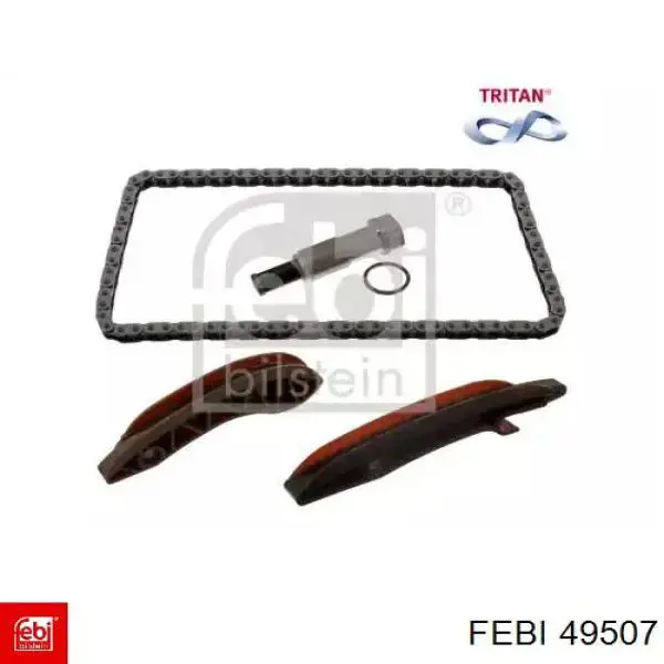 49507 Febi Cadeia superior do mecanismo de distribuição de gás, kit