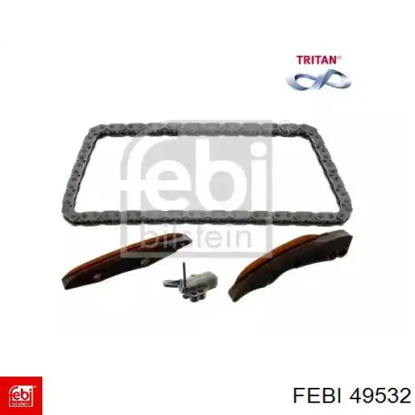 49532 Febi Cadeia do mecanismo de distribuição de gás, kit