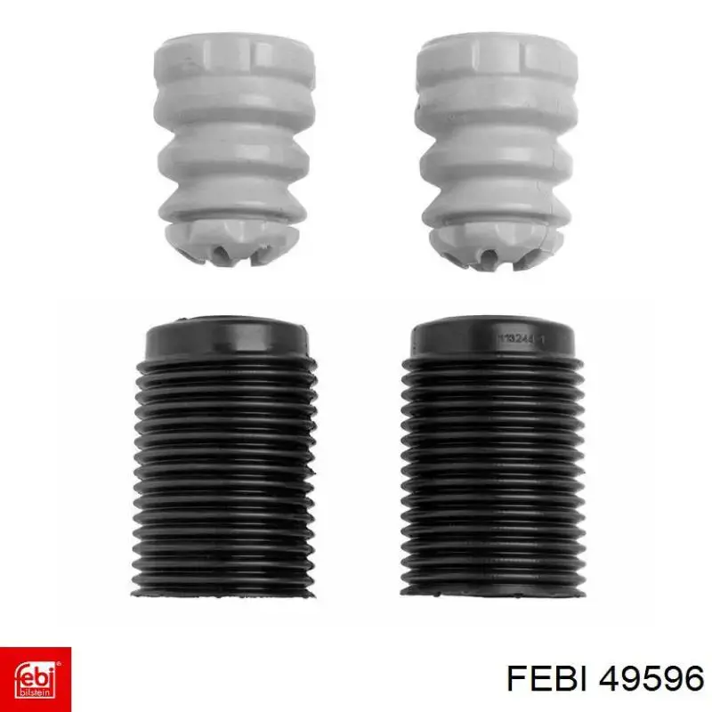 49596 Febi Pára-choque (grade de proteção) de amortecedor dianteiro + bota de proteção