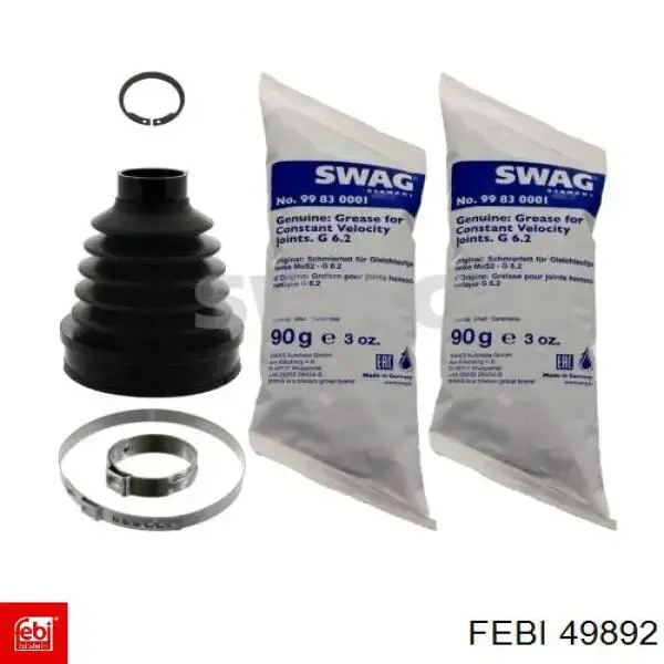 Compre 49892 Febi Bota de proteção interna de junta homocinética do semieixo dianteiro