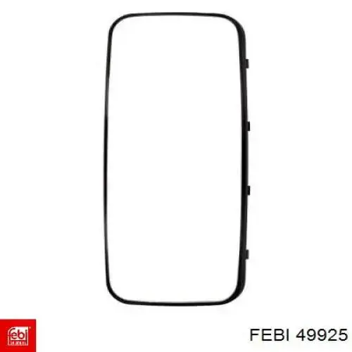 49925 Febi Elemento espelhado do espelho de retrovisão
