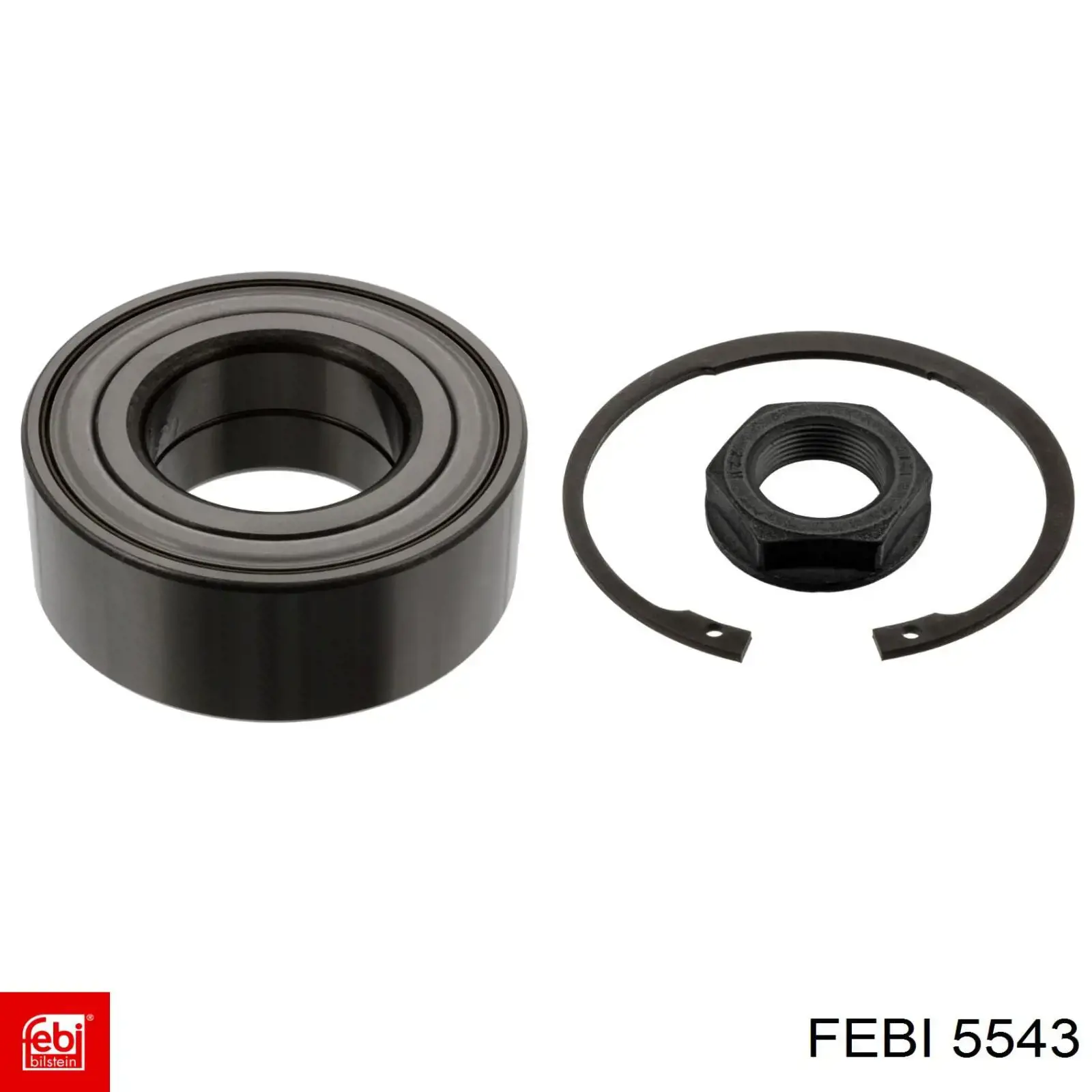 Rolamento de cubo dianteiro 5543 Febi