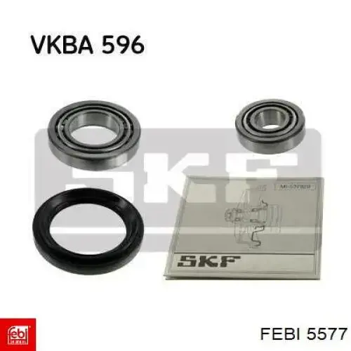 Rolamento de cubo dianteiro Febi 5577