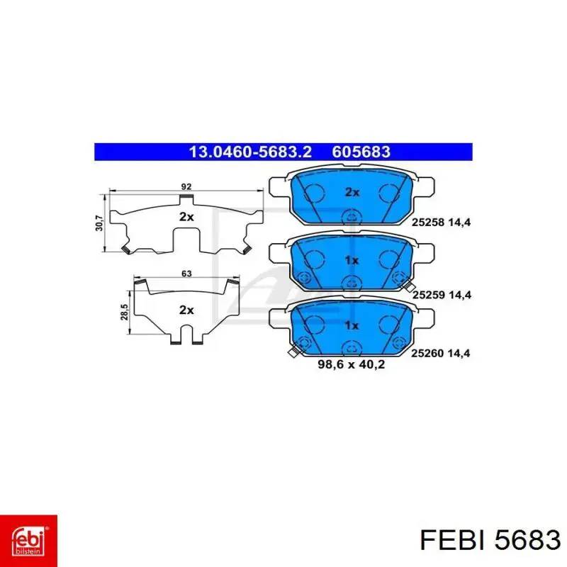 5683 Febi Parafuso de roda