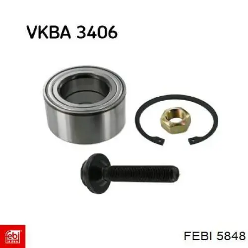 Compre 5848 Febi Rolamento de cubo dianteiro