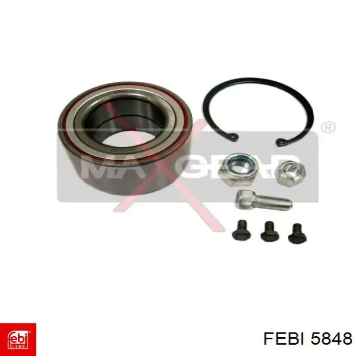 Rolamento de cubo dianteiro 5848 Febi