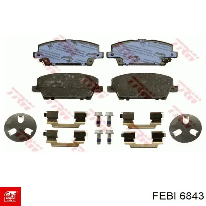 Coxim (suporte) esquerdo/direito de motor 6843 Febi