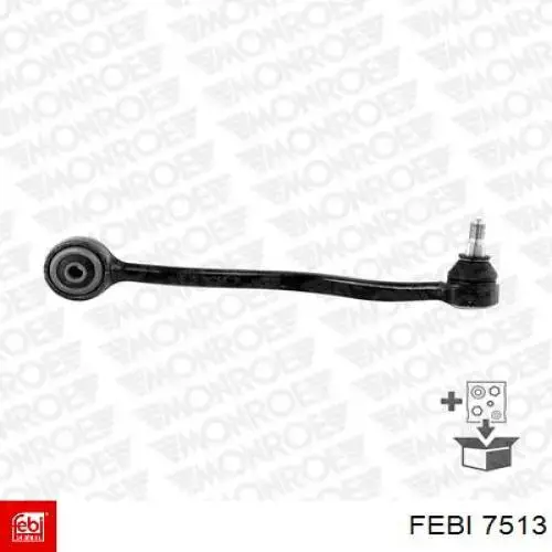 Braço oscilante inferior direito de suspensão dianteira Febi 7513 preço, a partir de 43,10 USD
