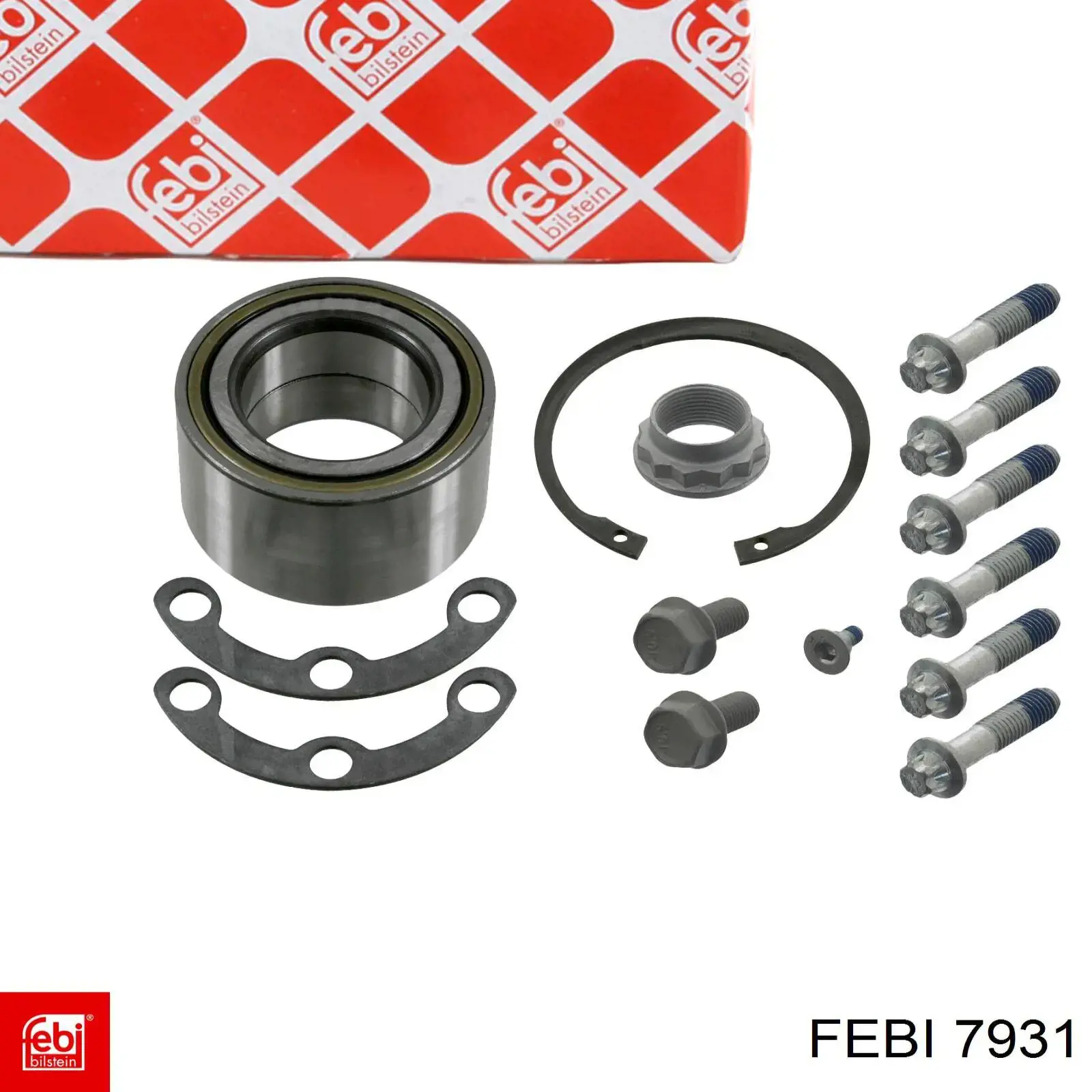 Rolamento de cubo traseiro 7931 Febi