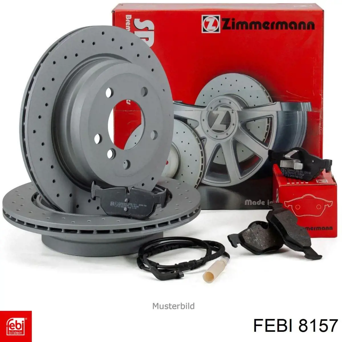 Suporte de amortecedor dianteiro 8157 Febi