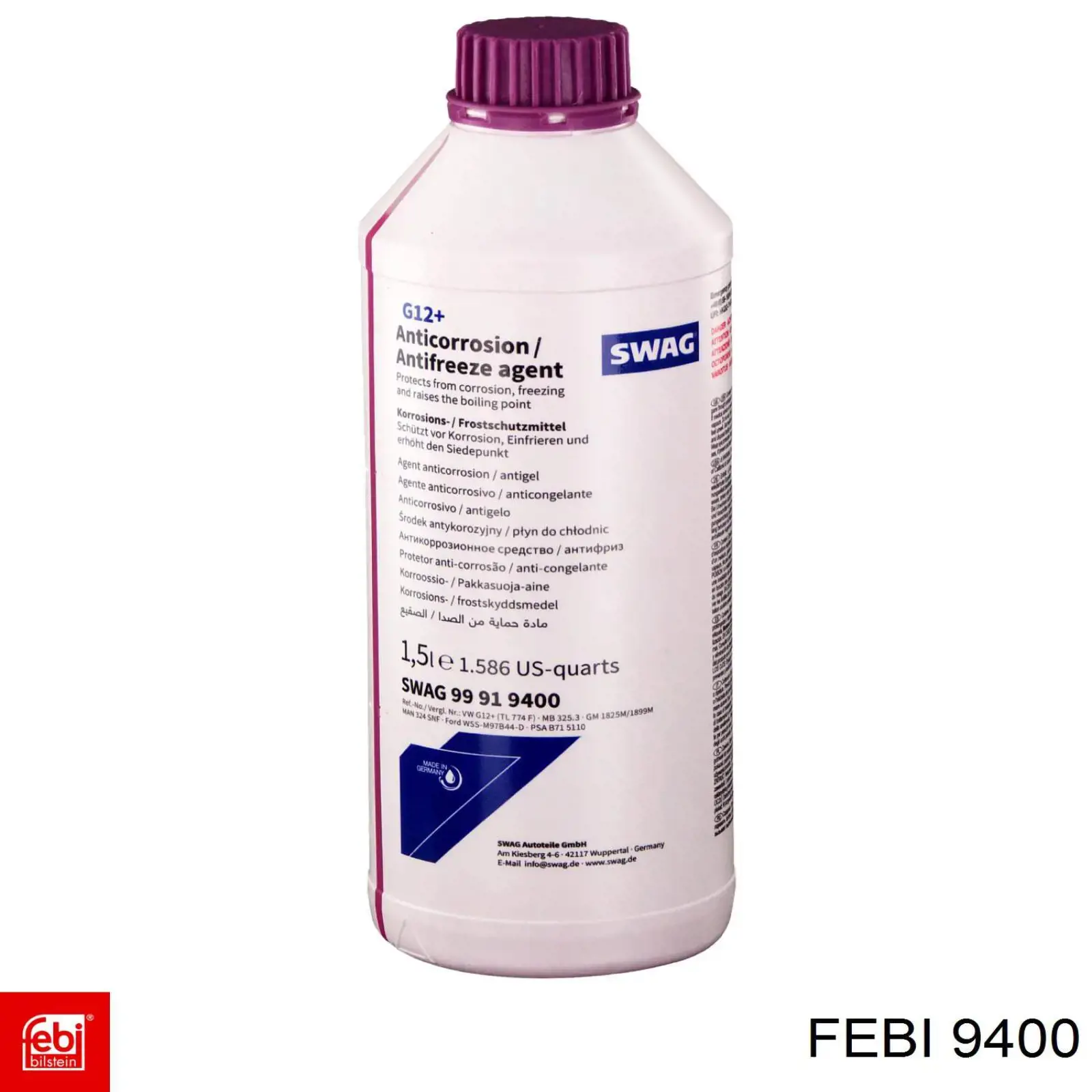 9400 Febi Bloco silencioso de suporte de coxim traseiro de motor