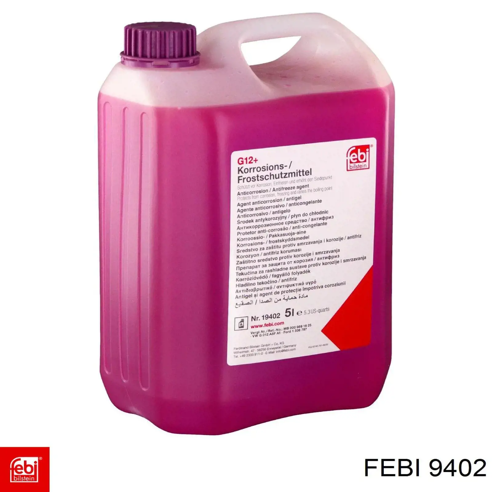 9402 Febi Cadeia superior do mecanismo de distribuição de gás