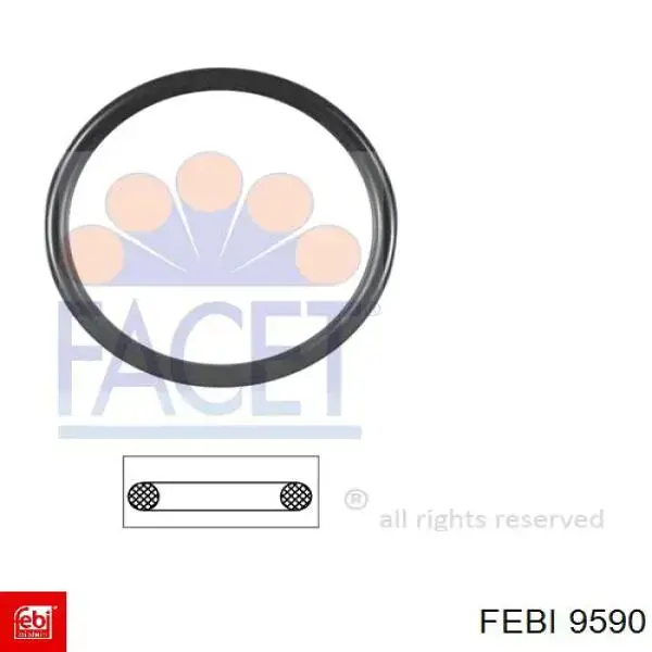 9590 Febi Parafuso da polia de cambota