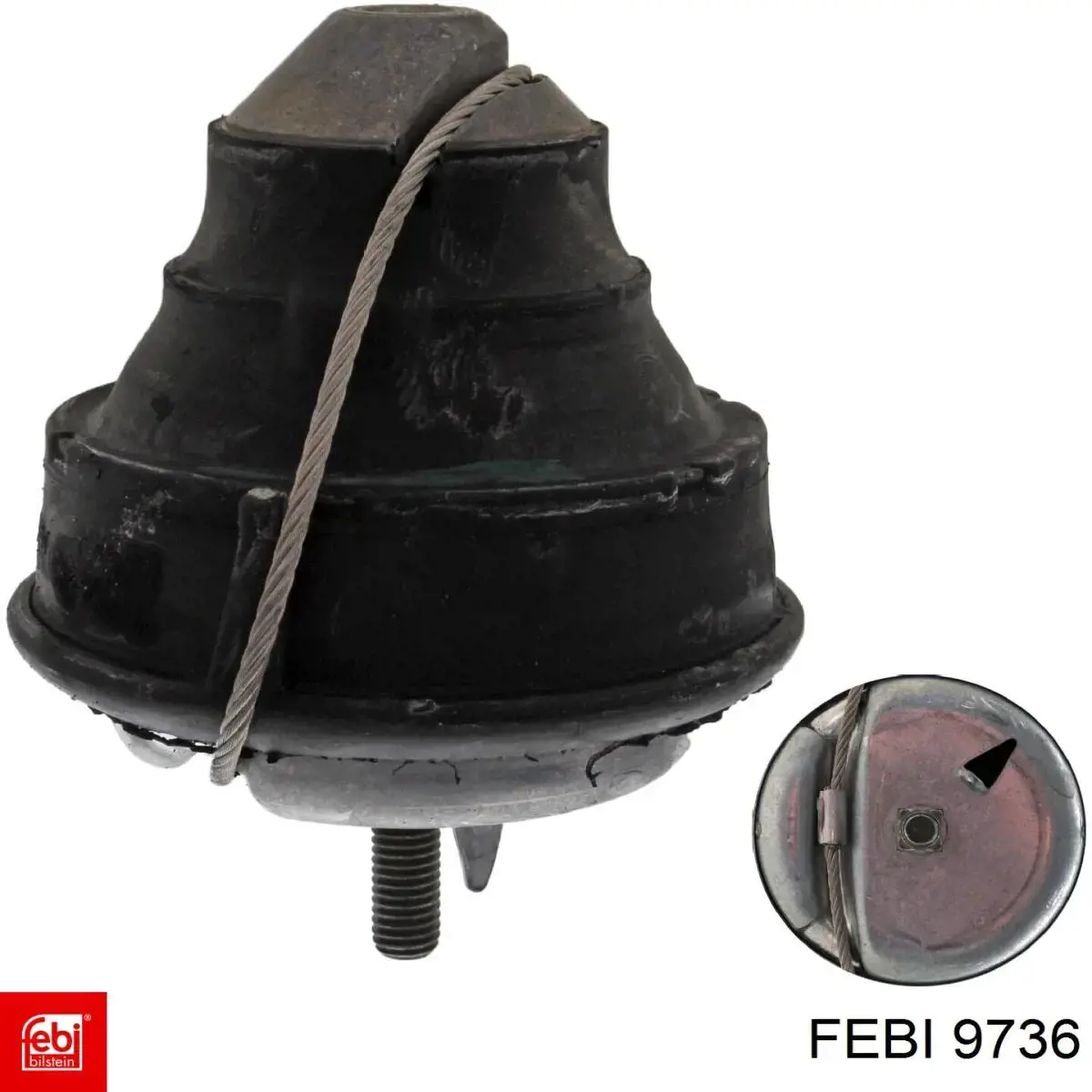 Compre 9736 Febi Coxim (suporte) traseiro de motor