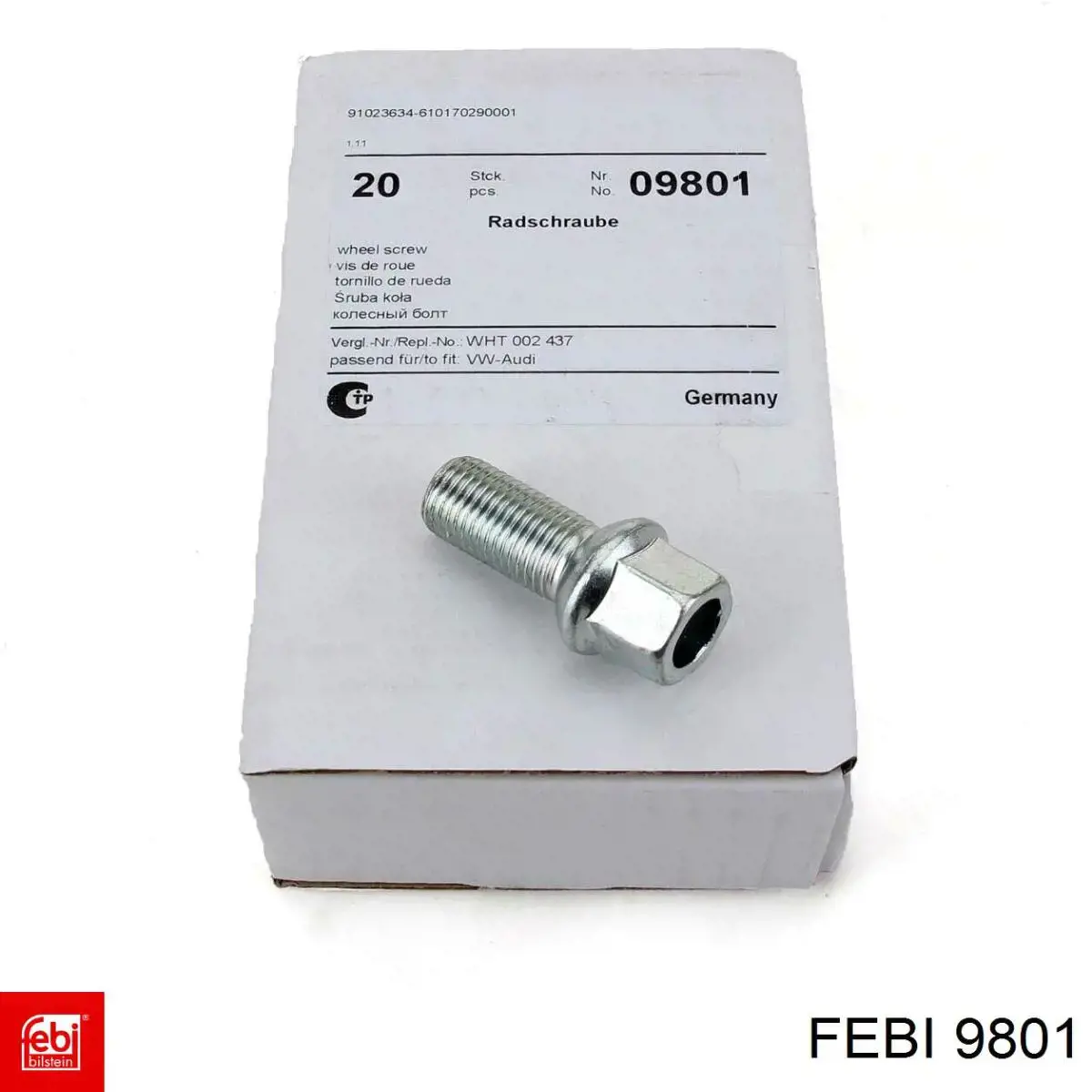Parafuso de roda 9801 Febi