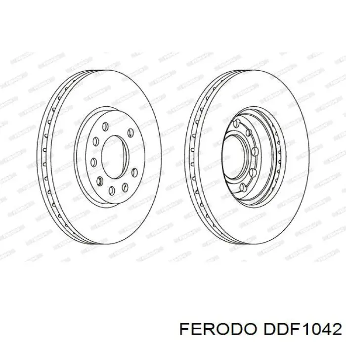 Compre DDF1042 Ferodo Disco do freio dianteiro