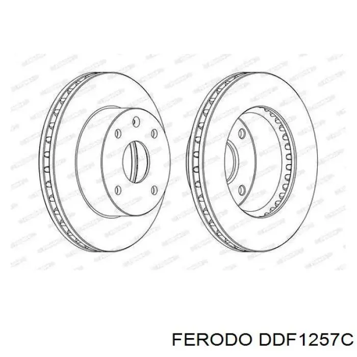 Disco do freio dianteiro Ferodo DDF1257C preço, a partir de 33,64 USD