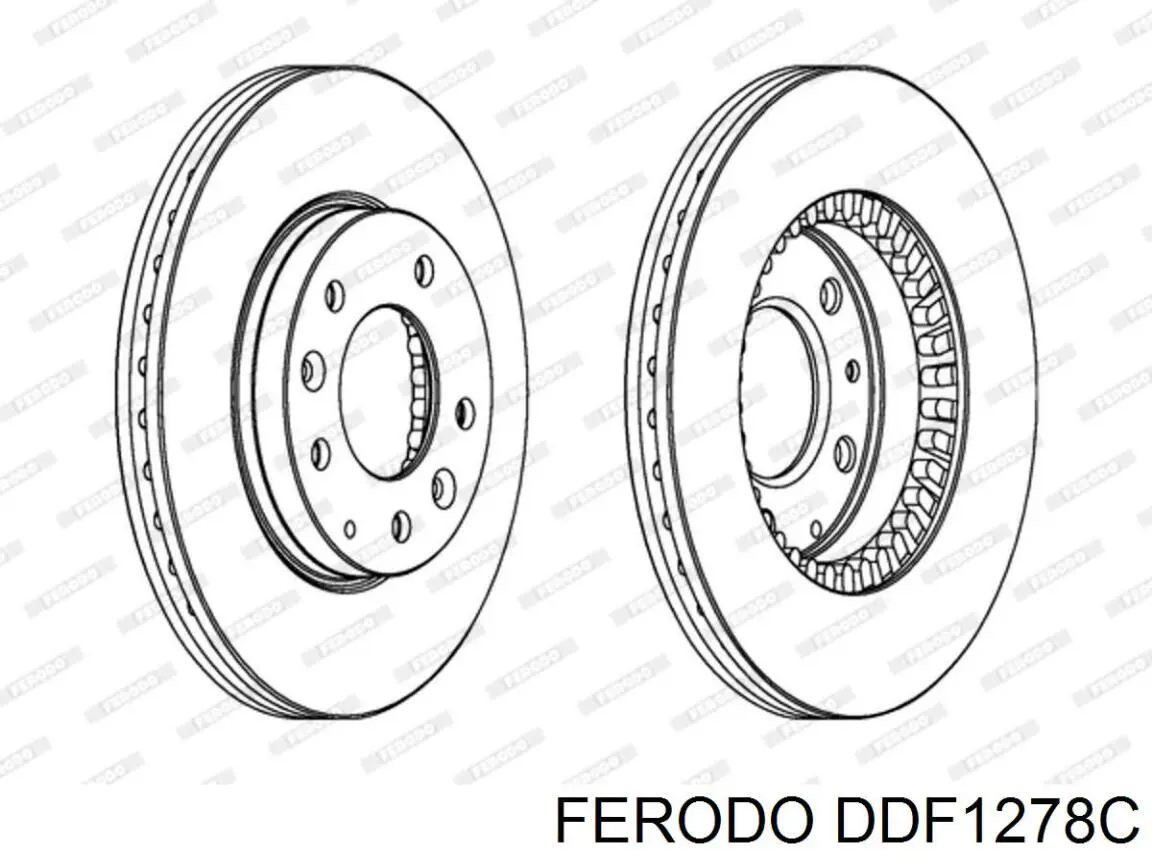 Disco do freio dianteiro Ferodo DDF1278C preço, a partir de 63,10 USD
