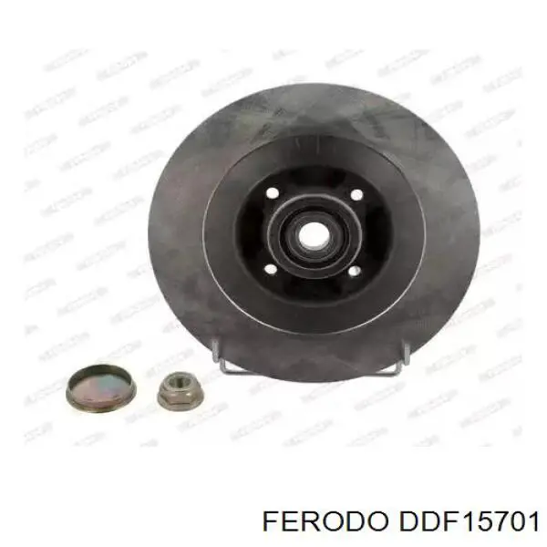 DDF15701 Ferodo Disco do freio traseiro