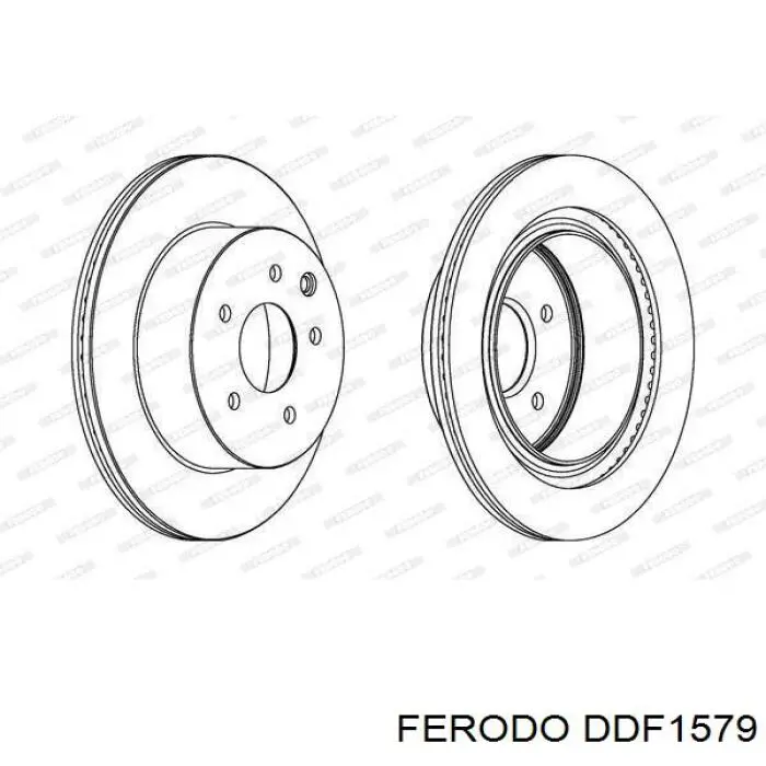 Compre DDF1579 Ferodo Disco do freio traseiro
