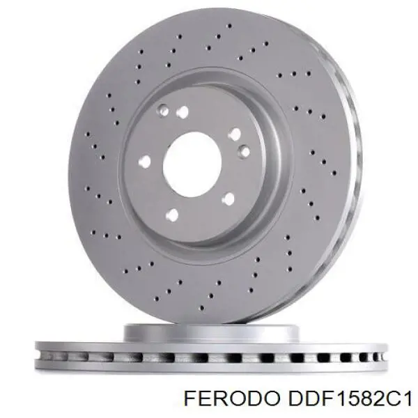 DDF1582C1 Ferodo Disco do freio dianteiro