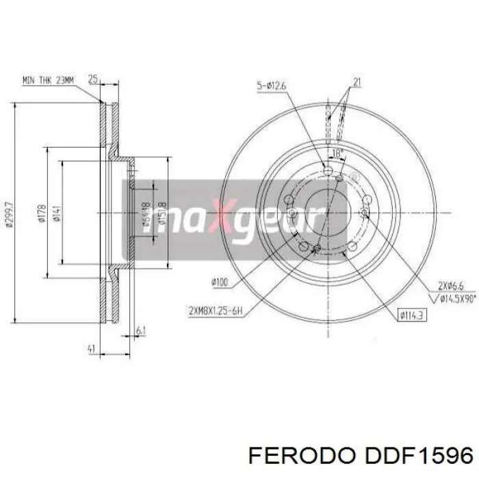Disco do freio dianteiro Ferodo DDF1596 preço, a partir de 64,59 USD