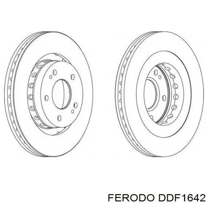 Compre DDF1642 Ferodo Disco do freio dianteiro