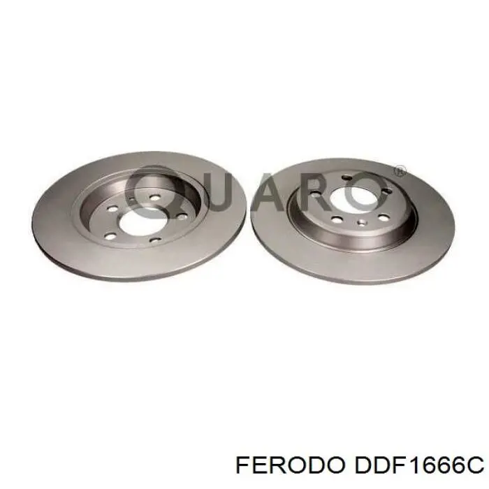 Compre DDF1666C Ferodo Disco do freio traseiro