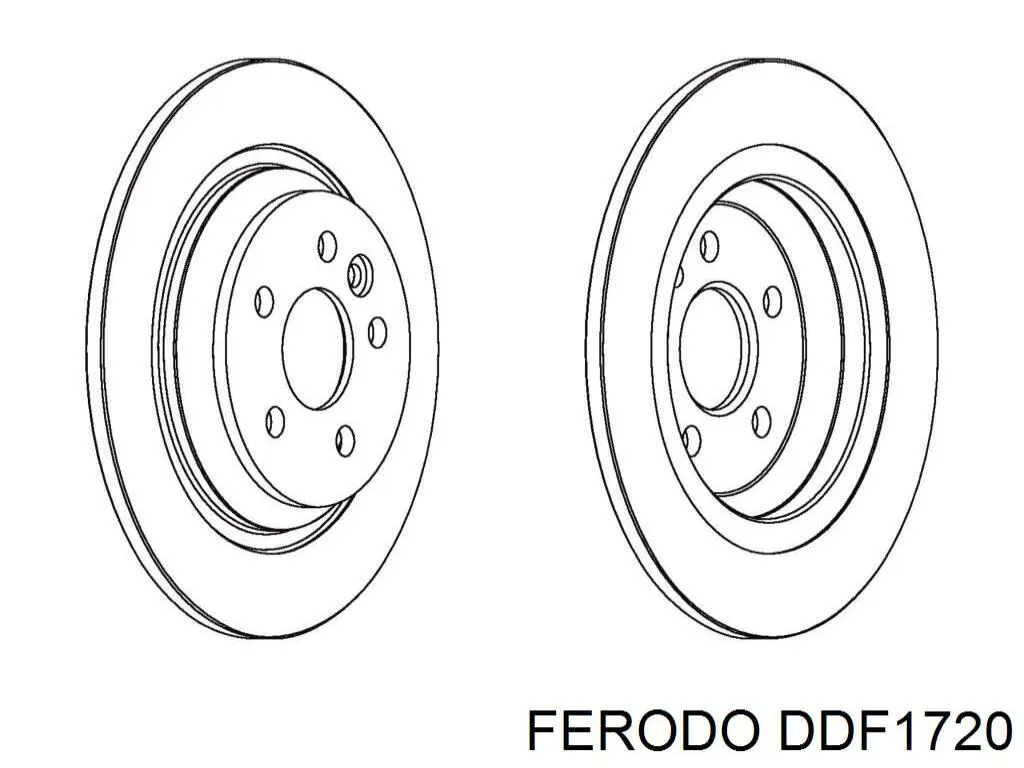 Compre DDF1720 Ferodo Disco do freio traseiro