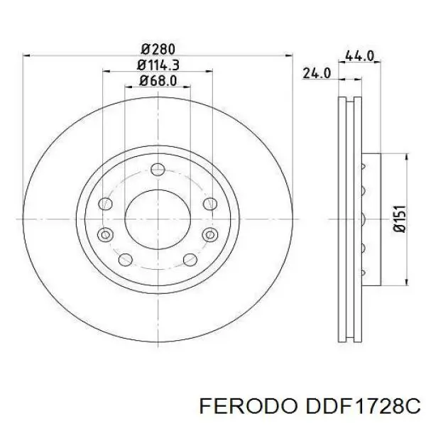  Ferodo DDF1728C